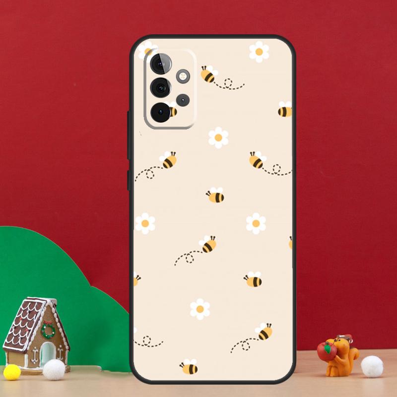Bee Bumblebee Pattern Case For Samsung Galaxy A54 A06 A16 A26 A36 A56 A53 A32 A52 A33 A13 A55 A35 A15 A14 A34 A17