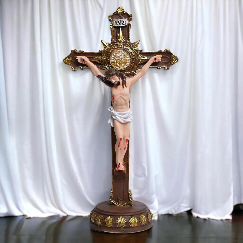 Table Crucifix with Lord Jesus Christ In 12 Inch for Prayer Room Gifting and Decoration