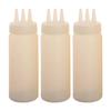 3x Sauce Bottles Squeeze Leakproof Container with Small Pointed Nozzle for Oil Restaurants Syrup Cookie Decorating Grilling