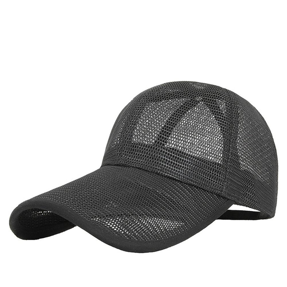 Quick-dry Mesh Baseball Cap Adjustable Sports Mesh Caps Trucker Cap Men Snapback Hat  Summer