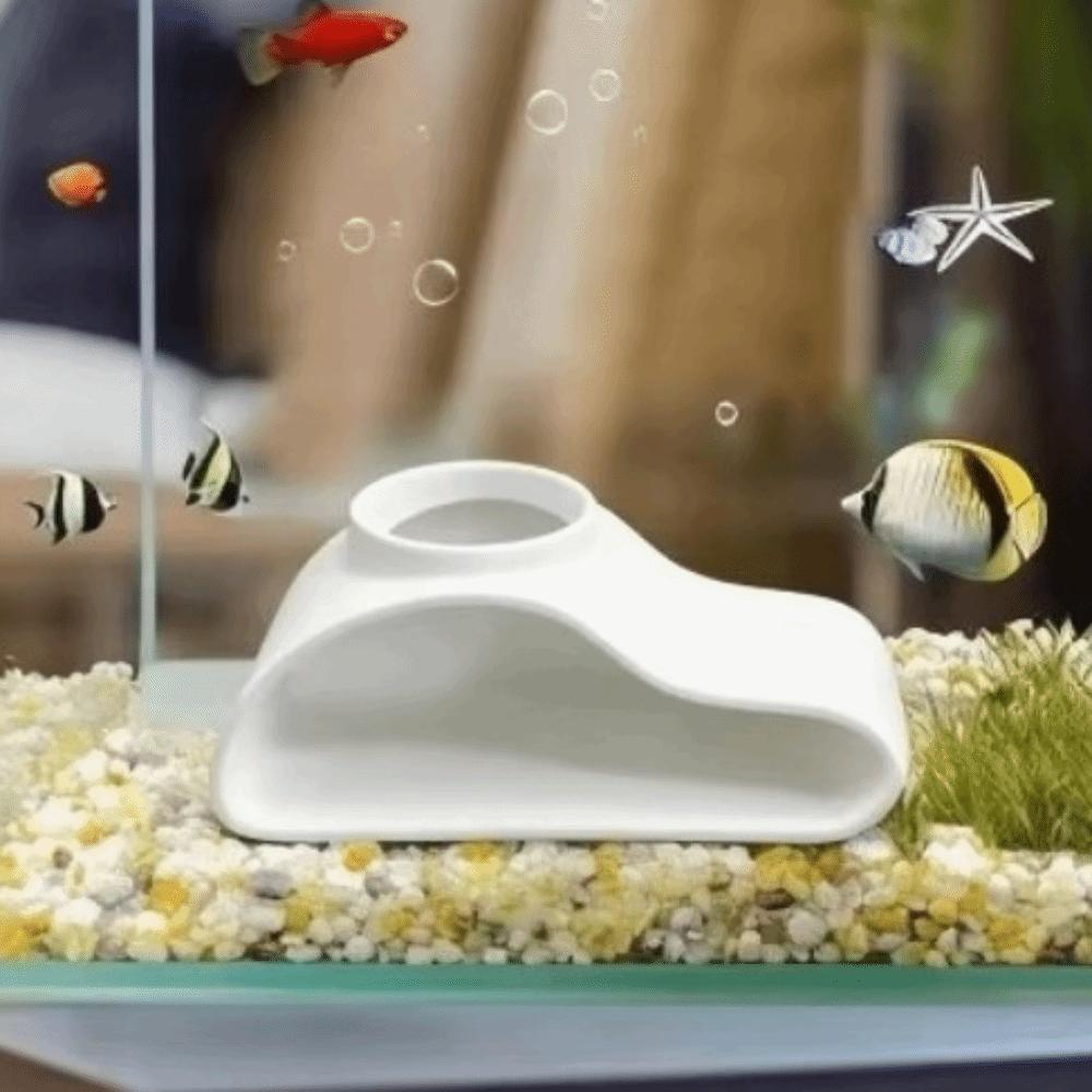 Single Hole Under Gravel Tunnel 3D Printing Aquarium Hideouts Fish Tank Decoration