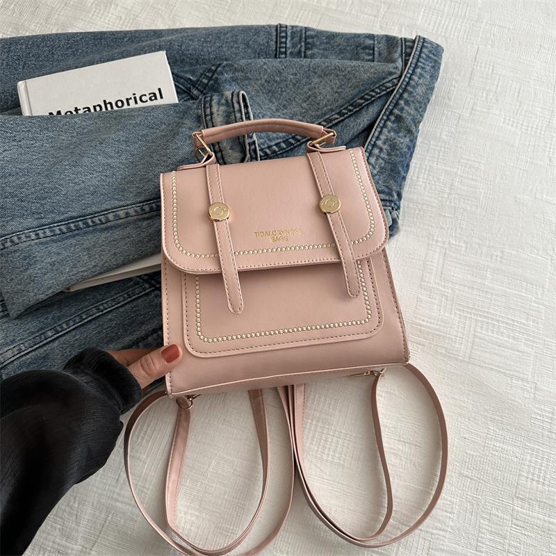 Модная универсальная сумка ins 2025 темпераментная простая на плечо кроссбоди двойная на плечо маленькая квадратная сумка