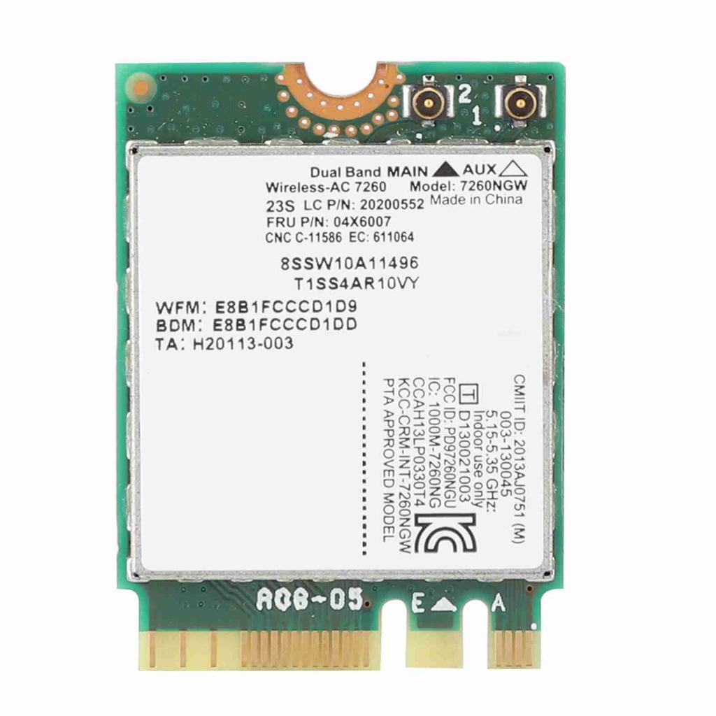 Dual Frequency Wireless Network Card for Intel 7260 AC 867Mbps Special for Lenovo  ThinkPad