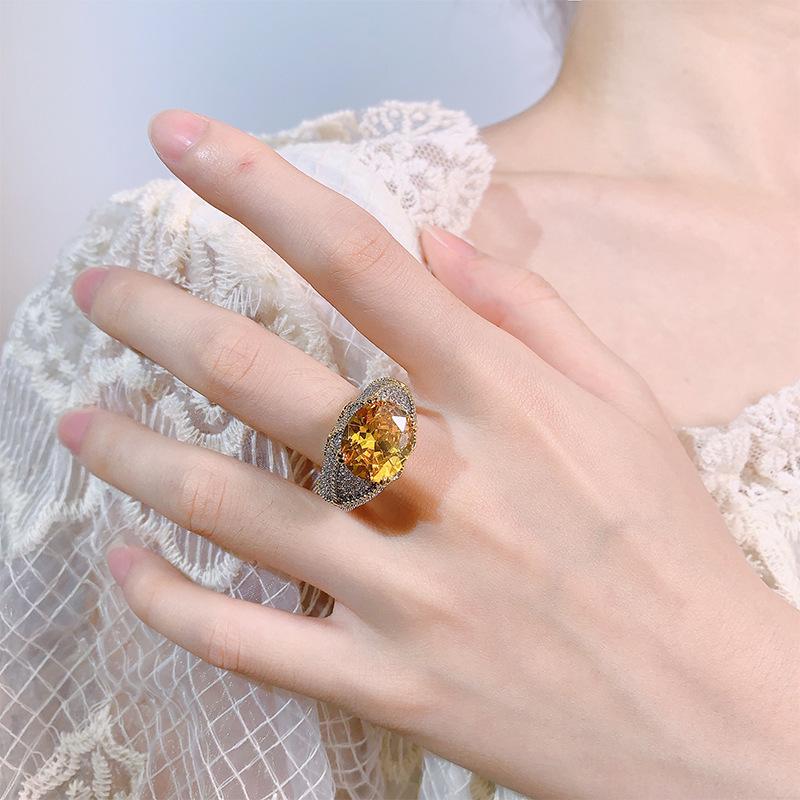 Осенне-зимнее кольцо стиль темперамент модный пригородный цвет сокровище открытое кольцо женская мода одно поколение