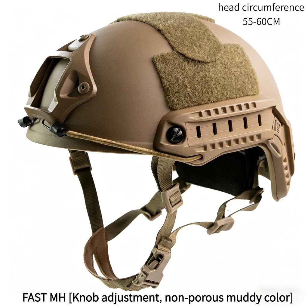 Fast Tactical Helmet, ABS Shell, Adjustable Suspension, 55-60cm Head Circumference, for CS Airsoft, Outdoor Training, Paintball & Cycling