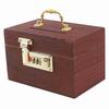 Password Lock Locking Money Storage Box With Handle Security Vintage Wooden Piggy Bank Wooden Material Small Size