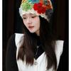 Handmade Crochet Colorful Flower Women'S Hat