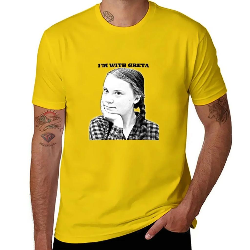 Greta Thunberg Climate Activist Tshirt Plain Shirts Graphic Oversized Graphic Tee Street Wear Workout Shirts For Unisex