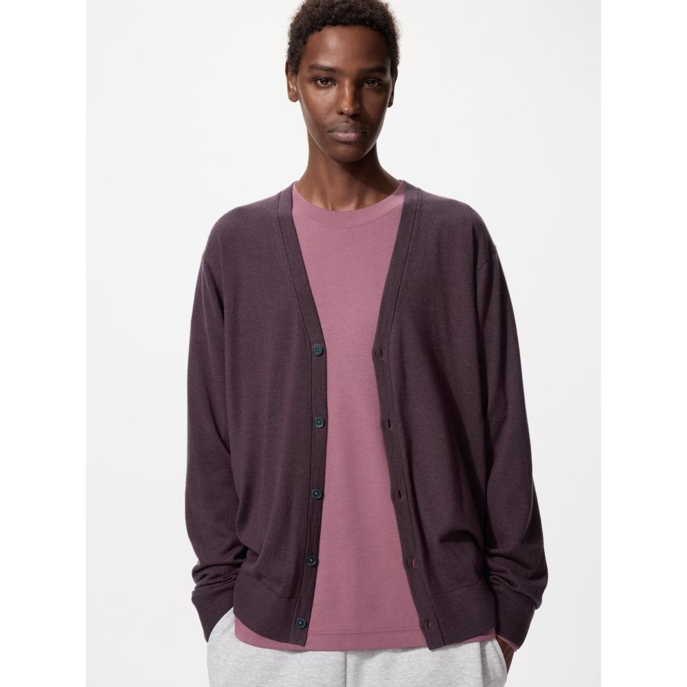 Uniqlo Кардиган с V-образным вырезом из шерсти мериноса