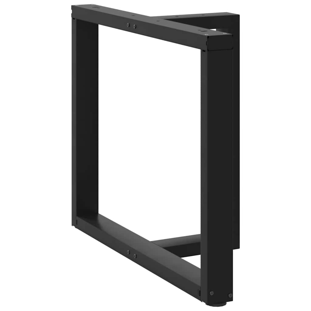 Vidaxl Nogi Do Stołu Jadalnego, 2 Pcs., Czarne, 90X35X(72-73) Cm, Stal