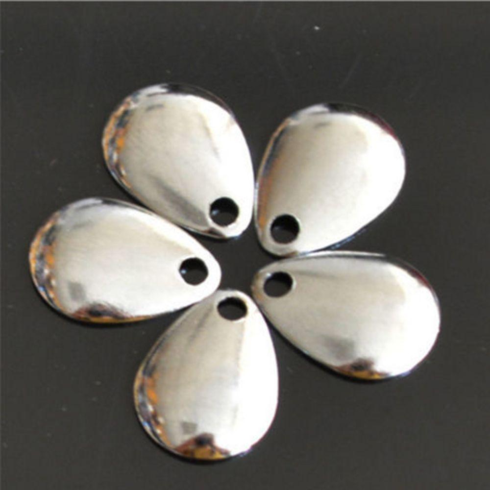 50 шт. гладкие никелевые блесны для ловли камбалы Flattie Attractor Spinner Blades