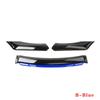 Универсальный автомобильный передний бампер Lip Body Kit Спойлер Сплиттер Диффузор Красный Черный Синий Canard Сплиттер ABS Пластик Авто Модификация