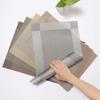 Woven Vinyl Placemat Heat-Resistant PVC Placemat Non-Slip Washable Table Mat Protects Table from Burns Stains Dining Mats for Home Restaurant Bar