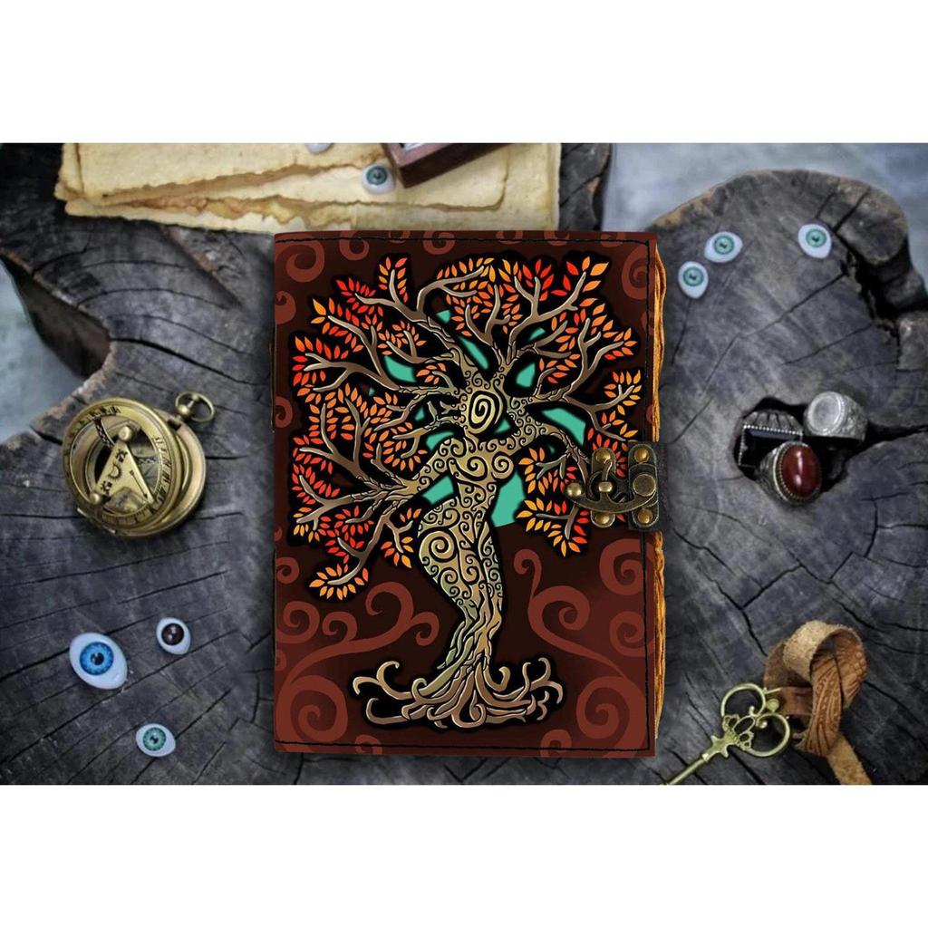 Combo Leather Diary Leather Mother Earth Printed Diary    Leather Jesus Above Earth Portrait Diary