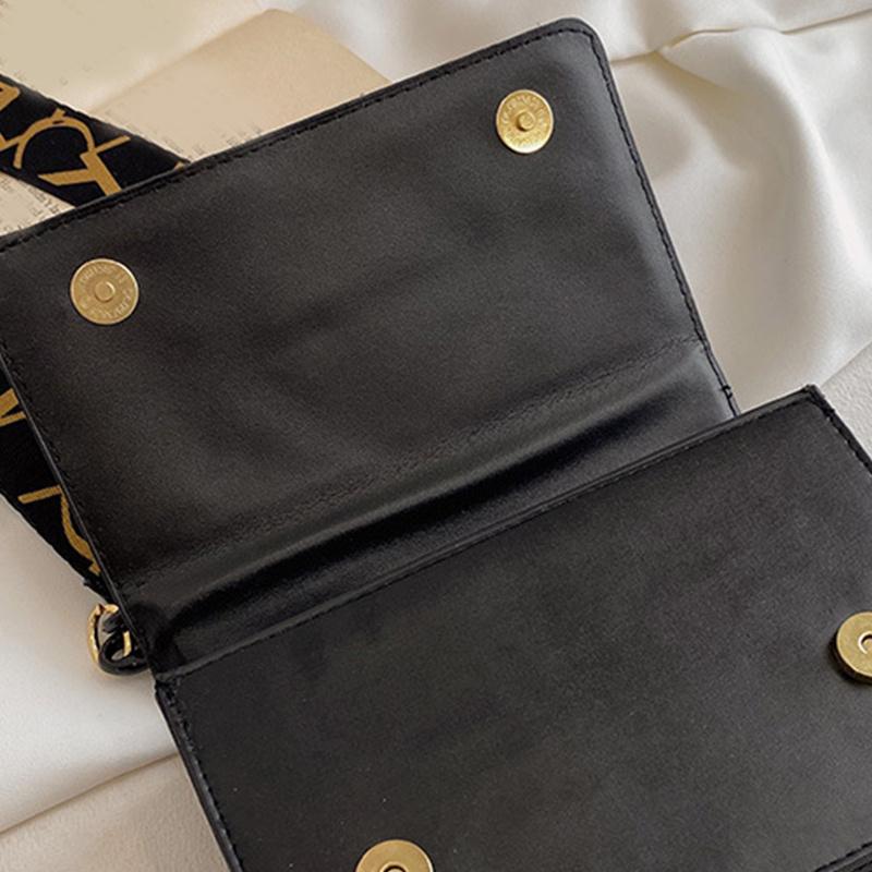 Однотонная сумка через плечо с широким ремнем на плечо, женская дорожная акриловая сумка-мессенджер с цепочкой, клетчатые сумки из искусственной кожи через плечо