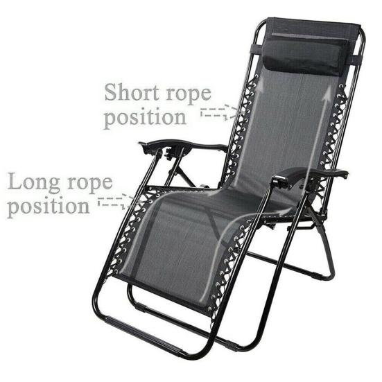 Chair Replacement Fabric Anti-Gravity Lounge Repair Cloth with Replacement Cord Outdoor Recliner Fabric for Lawn Beach Sling Chair
