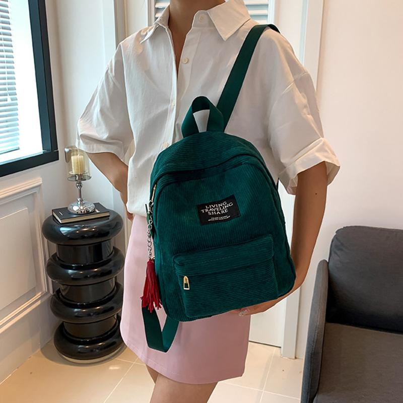 Yogodlns Повседневный женский рюкзак женские школьные сумки для колледжа дорожный рюкзак вельветовые сумки через плечо для девочек-подростков спортивный рюкзак