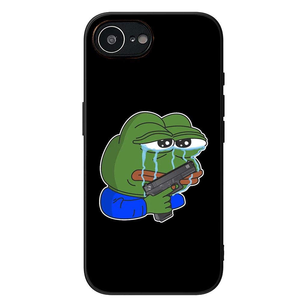 Чехол для телефона Samsung Galaxy A05 A06 A14 A50 A51 A52 A12 A13 A23 A70 A07 A25 A26 M53 A56, грустный лягушонок Пепе, смешной, милый, мягкий