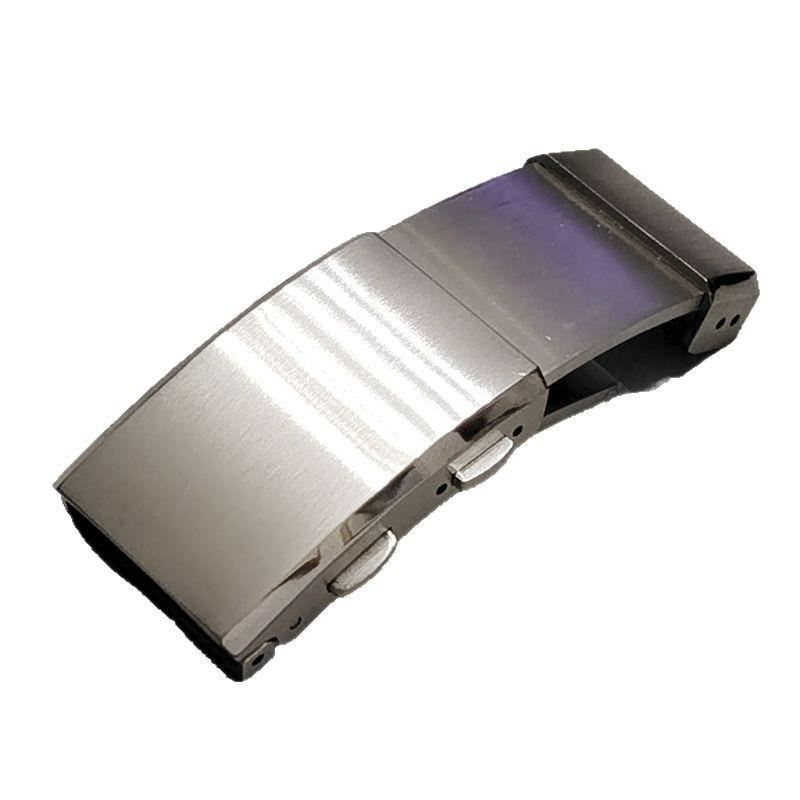 316L Stainless Steel Solid Buckle 18mm 20mm 22mm for Seiko Clasp Double Lock Folding Button Diver Buckle Metal Watch Accessories
