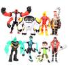 9Pcs Ben 10 Kineceleran Heatblast LED Action Figures Kids Toy Gift Desk Decor