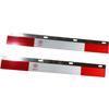 2PCS 24" x 3" Aluminum Mud Flap Hanger Top Flap Plate Reflector for Semi Truck Trailer, Straight Type