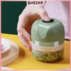 Electric Garlic Pounding Machine Garlic Pressing Machine Auxiliary Food Processor Wireless Mini Garlic Clay Artifact Pull Garlic