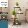 Deer-shaped Solid Wood Flower Stand