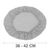 Cover For The Round Chair Seat, Light Gray Velvet
