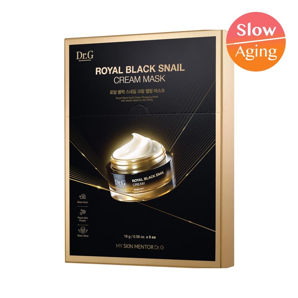 Dr.g [nutrition Elasticity] Dr.g Royal Black Snail Cream Mask 16g  Pack Of 5