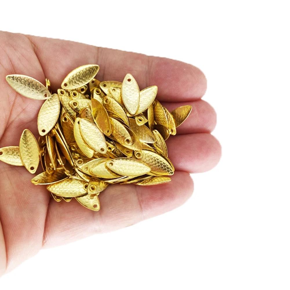 100 шт. вращающиеся блесны блесны блесны металлические рыболовные приманки семена дыни спиннинг приманка для жестких приманок черви