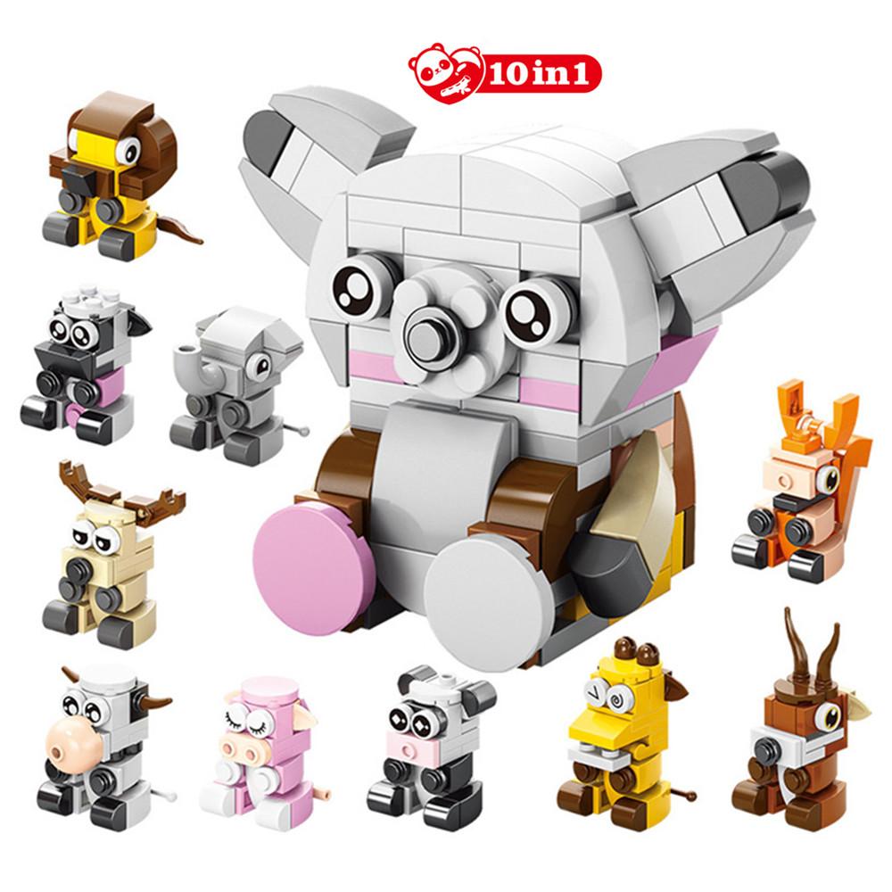 Мир Насекомых Животные Скорпион Богомол Муравьи Паук Птицы Морское Животное Строительные Блоки Игрушки Настольные Украшения Кирпичики Детский Подарок