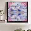 New Arrival 5D DIY Full Circle Diamond Painting "Pink Swan" Embroidery Cross Stitch Home Decor Gift