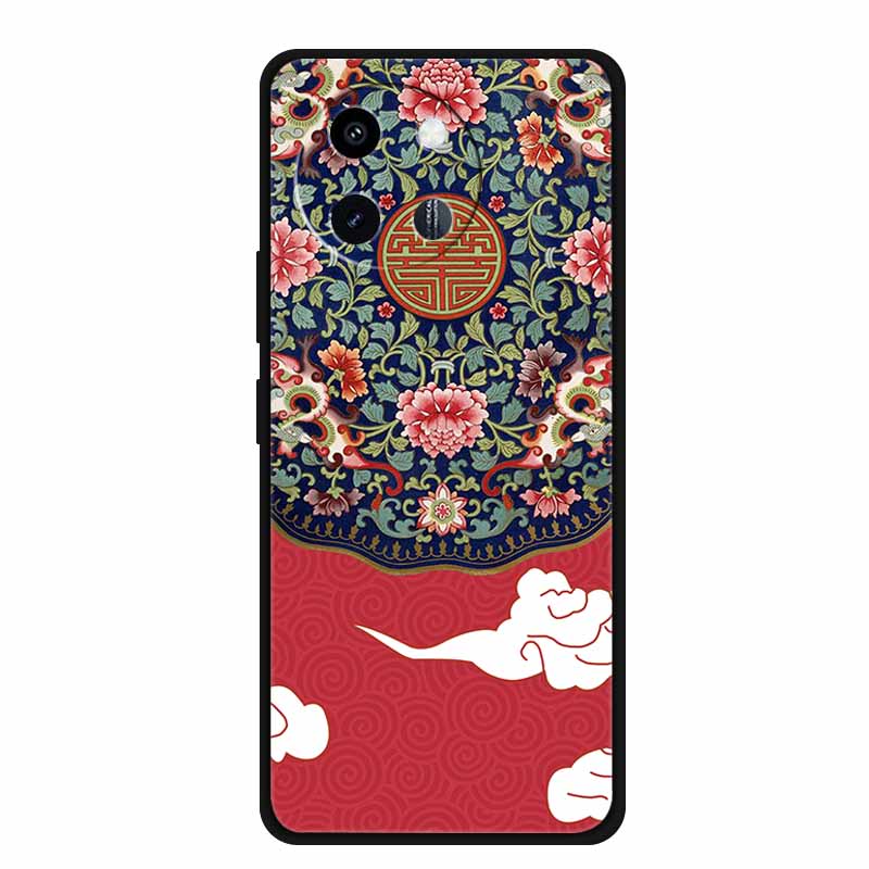 3D Lovely Cute Case For Vivo Y38 Y200i Y200T T3X Soft TPU Silicone Bumper Protector Relief Flower Emboss Phone Cover Funda Capa