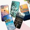 Черный чехол из ТПУ для Motorola Moto G52 G42 G60 4G G60S G71 G9 Play Plus Power One 5G Ace Life Phrase Quotes