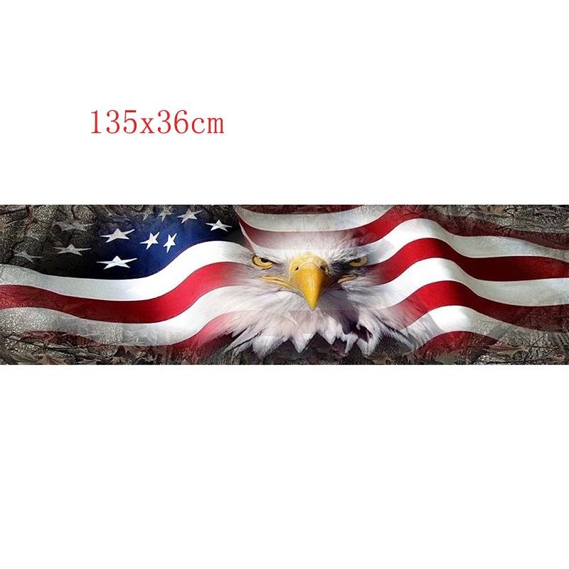 Премиум Качества Американский Флаг Орел Графическая Наклейка Тонировка Окна Для Задней Двери Кузова Пикапа