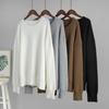 Round Neck Sweater for Women Autumn Winter Loose Pullover Sweater Simple Solid Colour Knitwear Luxurious Relaxed-fit Slimming and Versatile Top