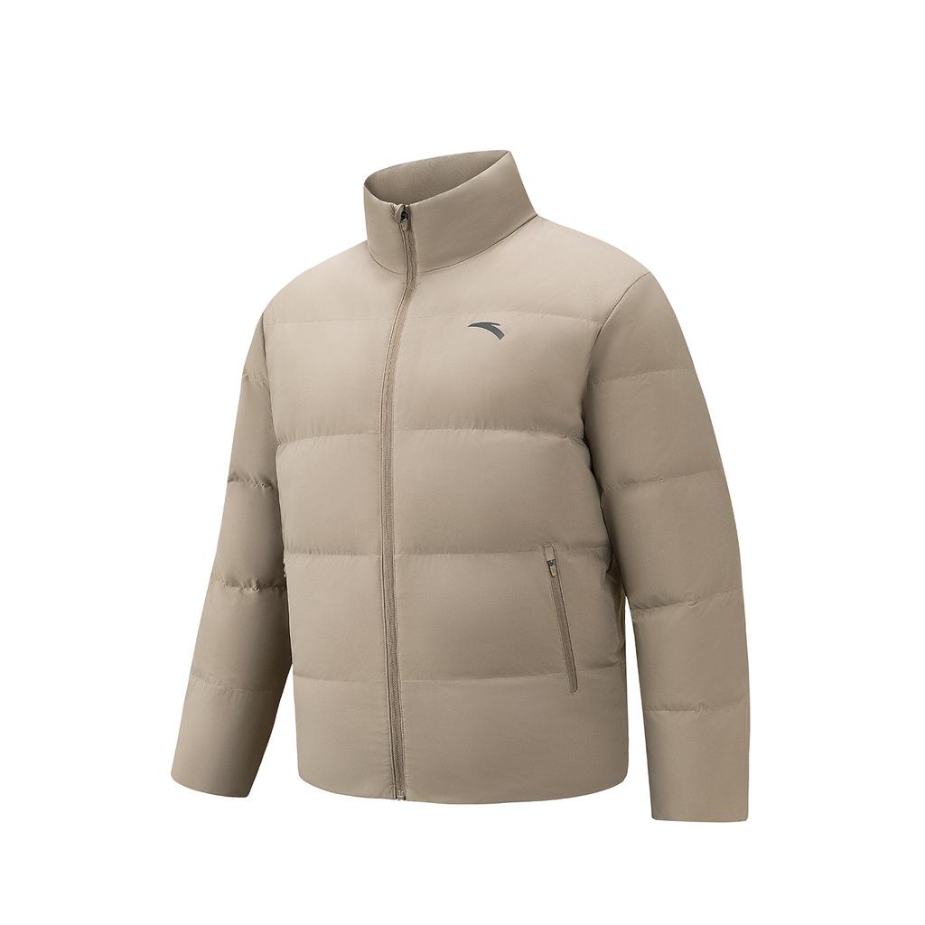 ANTA Variety Training Collection Down Jackets Men's Luo Yu Gray Stand Collar Moderate 952647926-1