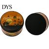 Small Metal Trinket Case Halloween Round Tin Box, Candy Cookie Storage Container with Pumpkin Witch Themed Gift Box Print, Spooky Party Favor Reusable
