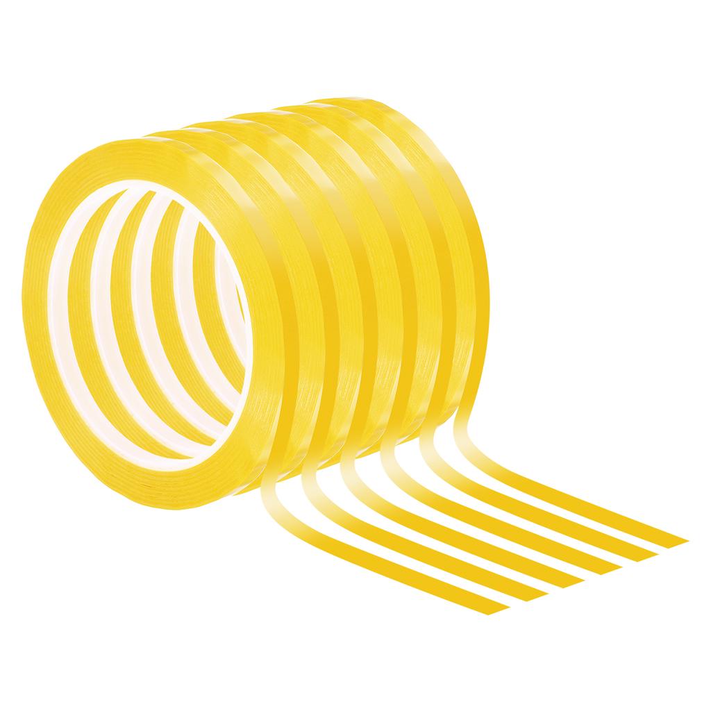 6Pcs 66m x 3mm/6mm Graphic Whiteboard Tape Desktop Positioning Drawing Grid Line Marking Tape Self-Adhesive Thin Dry Erase Tapes