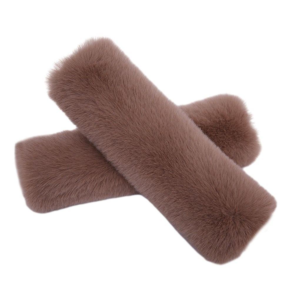 Плюшевая накладка на плечо ремня безопасности, регулируемая защита плеча, аксессуары для салона автомобиля, детская