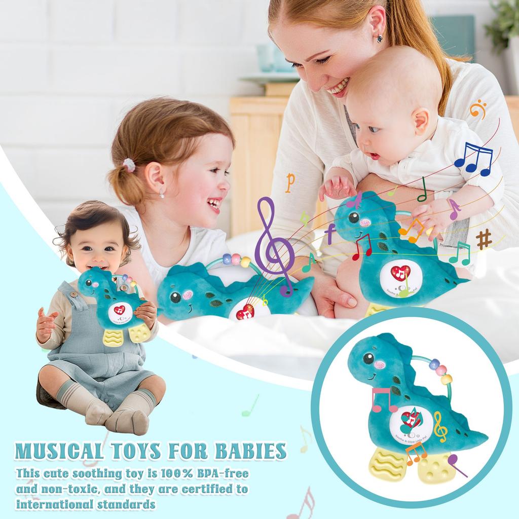 Детские музыкальные игрушки, 0, 3, 6, 9, 12 месяцев Детские игрушки, Подарки для мальчиков и девочек, Игрушки для младенцев с подсветкой, Зеленый