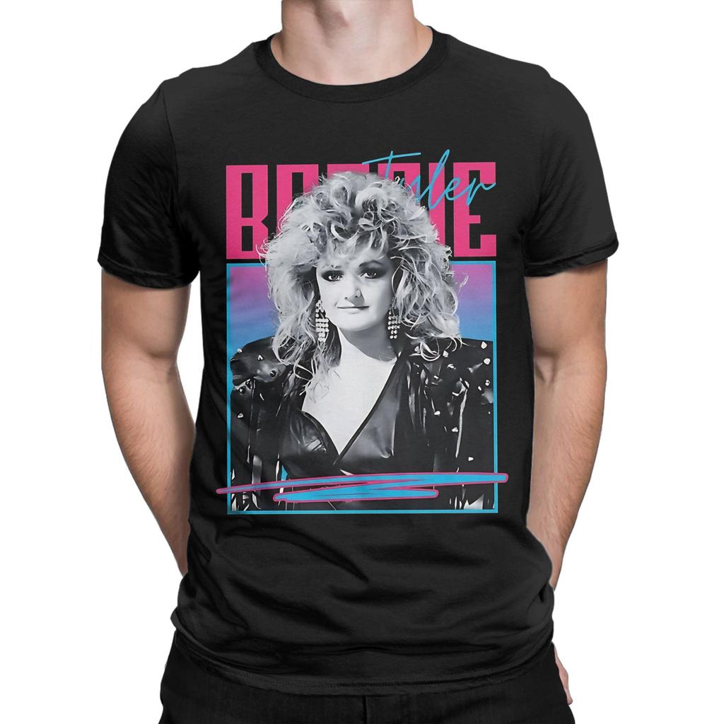 Music Bonnie Tyler TShirt Men Women  Vintage  Cotton Tees O Neck Short Sleeve T Shirt Plus Size Clothes