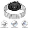 For Huawei Watch GT Runner Bands Replacement Stainless Steel Magnetic Clasp Silver Watch Strap