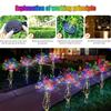 1 шт. 110/250 светодиодов, солнечный фейерверк, 8 режимов сказочных декоративных гирлянд для двора, патио, дорожки, свадебного украшения