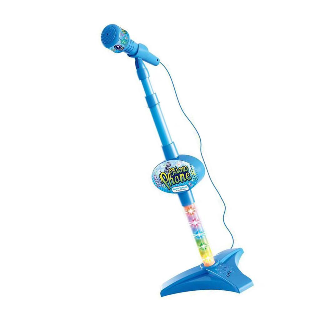 Детский микрофон с подставкой, музыкальный инструмент, игрушка, слуховая развивающая игрушка, детская игрушка для пения в помещении, игрушка для караоке