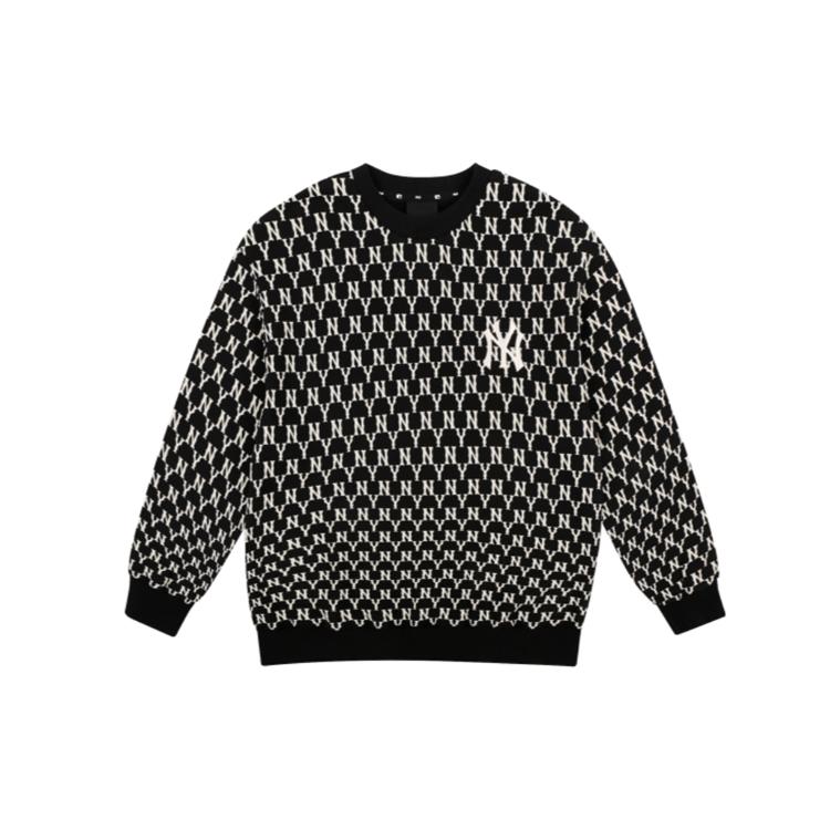 MLB Crew Neck Loose Fit Regular Sweatshirt Unisex Black 31MTM2011-50L