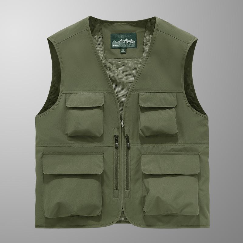 New Vest Workwear Multi-pocket Vest Men's Thin Outdoor Vest Outdoor Sports Vest Vest Vest