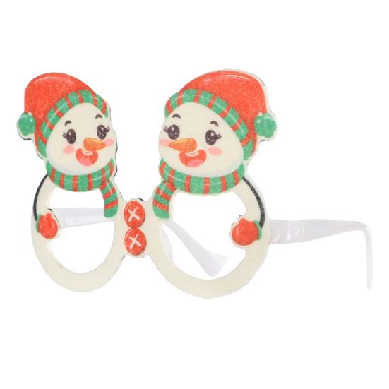 Рождественские очки, праздничные очки для вечеринок, оправа, мультяшный Санта-Клаус, снеговик, снежинка, елка, очки для лося, реквизит для фотосъемки для детей и взрослых