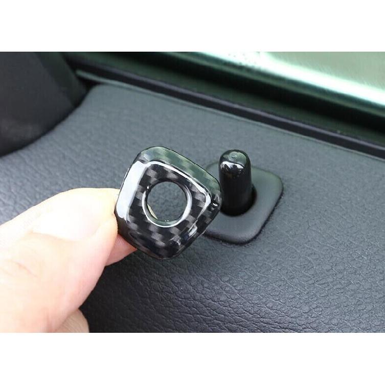 Fit For BMW X2 F39 2018-2021 Carbon Fiber Inner Door Bolt Lock Down Frame Trim
