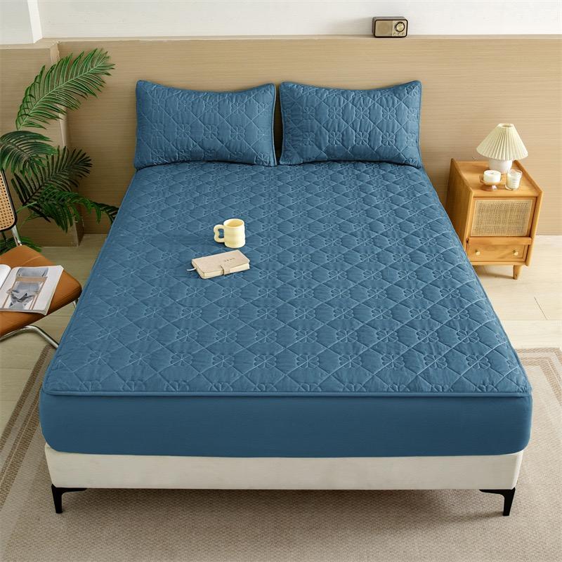HOMZY Водонепроницаемый наматрасник с резинкой, стеганый защитный пад, покрывало, зимний чехол для матраса
